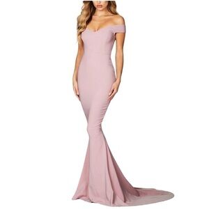 BNWT Nookie Allure Gown in Dusty Pink Small No Train